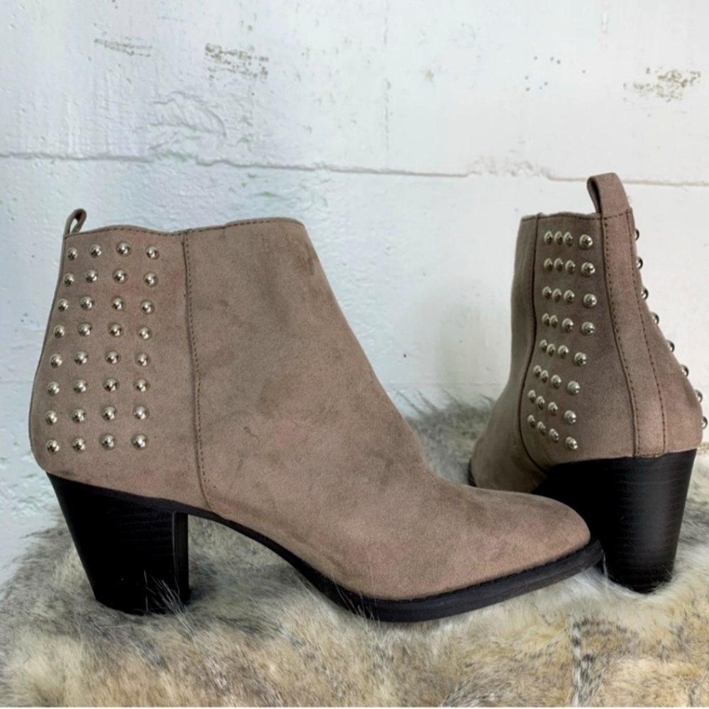 Report Studded Side Zip Booties - image 1
